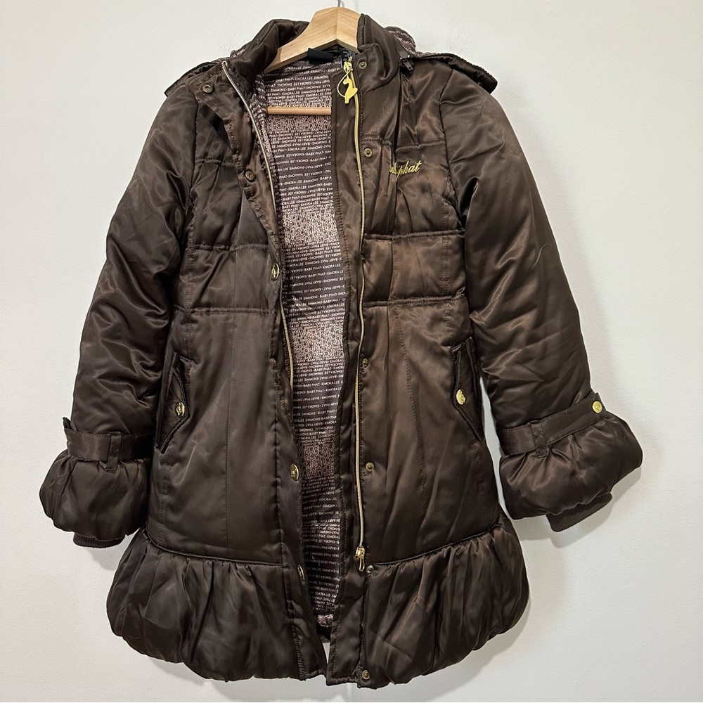 Baby Phat Puffer Jacket Brown Size L